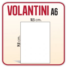 20.000 Volantini A6 10,5x14,8 cm
