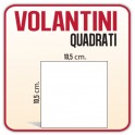 1.250 Volantini Quadrato S 10,5x10,5 cm