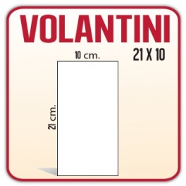 10.000 Inviti/Volantini 10x21 cm.