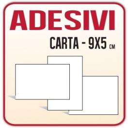 9x5 - Etichette Adesive in carta 9x5 stampa offset