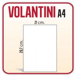 1.000 Volantini A4 21x29,7 cm